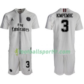Tenue Paris Saint Germain Kimpembe 3 Jordan Blanc Enfant Troisieme 2018-2019 Maillot de Foot